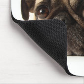 Trauriger Mops Mousepad (Ecke)