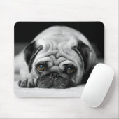 Trauriger Mops Mousepad (Mit Mouse)