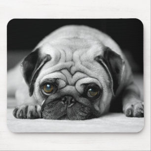 Trauriger Mops Mousepad