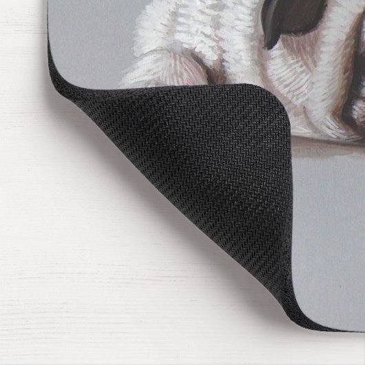 Trauriger Mops Mousepad (Ecke)