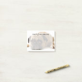 Trauriger Mops Post-it Klebezettel (Auf Schreibtisch)