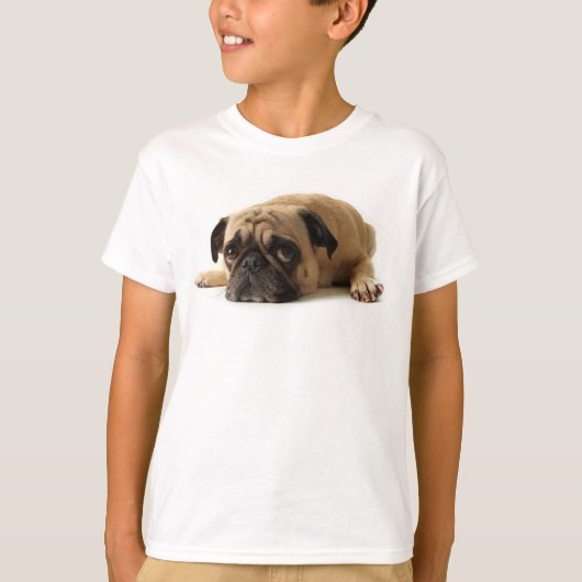 Trauriger Mops T-Shirt (Vorderseite)