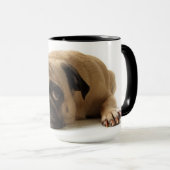 Trauriger Mops Tasse (VorderseiteRechts)