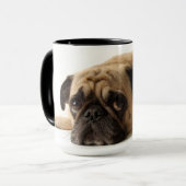 Trauriger Mops Tasse (Vorderseite Links)