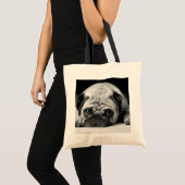 Trauriger Mops Tragetasche (Vorderseite (Produkt))