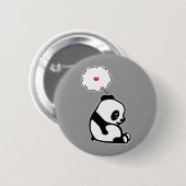 Trauriger Panda Button (Vorne & Hinten)