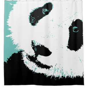 trauriger Panda Duschvorhang