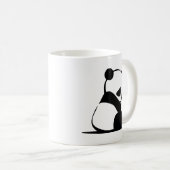 Trauriger Panda - niedlicher Baby-Panda-Bär Kaffeetasse (VorderseiteRechts)