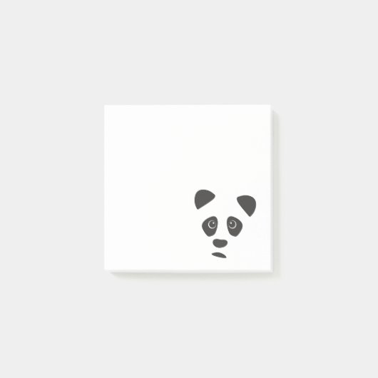 Trauriger Panda Post-it Klebezettel (Vorderseite)
