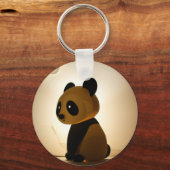 Trauriger Panda Schlüsselanhänger (Vorderseite)