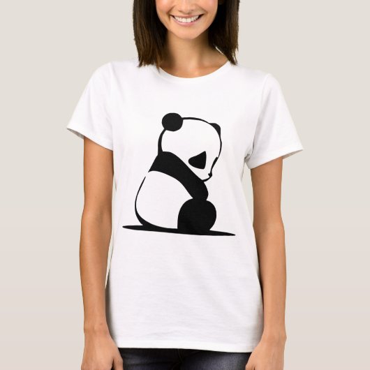 Trauriger Panda T-Shirt (Vorderseite)