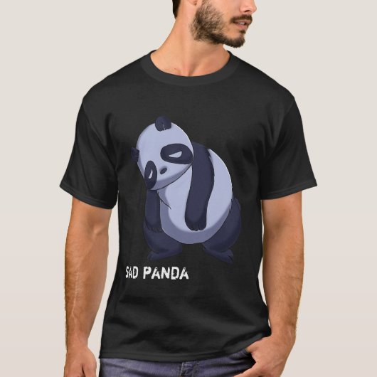 Trauriger Panda T-Shirt (Vorderseite)