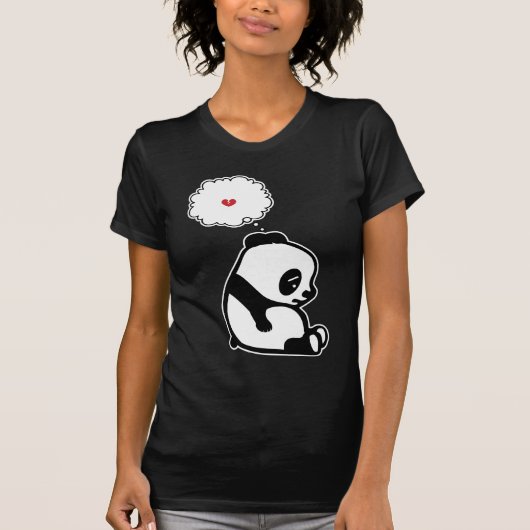 Trauriger Panda T-Shirt (Vorderseite)