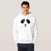 Trauriger Pandagesicht Hoodie (Vorne ganz)