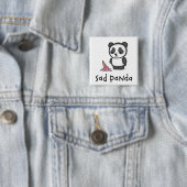 Trauriger Pandaknopf Button (Beispiel)