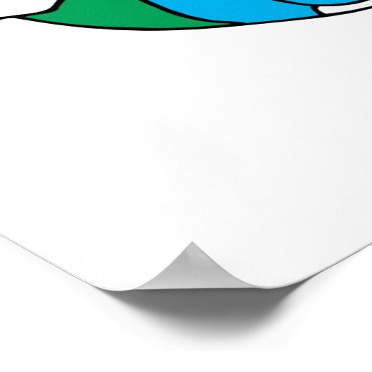 Trauriger Planet Poster (Ecke)