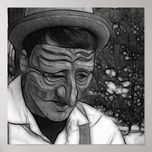 Trauriger Poster (Vorne)