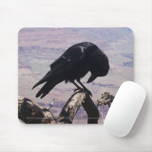 Trauriger Rabe Mousepad (Mit Mouse)