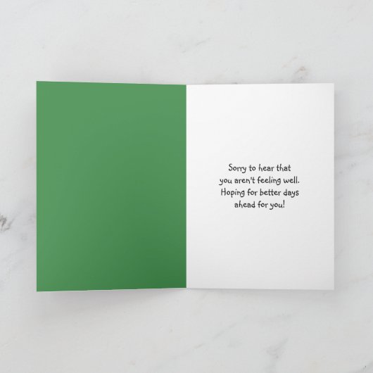 Trauriger Schimpanse wird gut Karte (Innenseite)