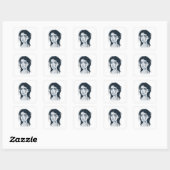 Trauriger Sticker (Blatt)