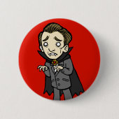 Trauriger Vampir Button (Vorderseite)