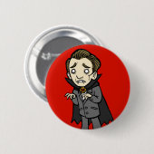 Trauriger Vampir Button (Vorne & Hinten)