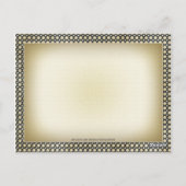 Trauriger Vintager Teddybär Postkarte (Rückseite)