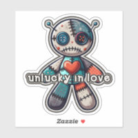 Trauriger VOODOO-Puppenbär UNLUCKY in LIEBE