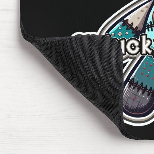 Trauriger VOODOO-Puppenbär UNLUCKY in LIEBE Mousepad (Ecke)