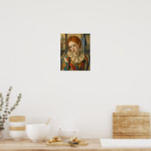 Trauriger weiblicher Clown Poster (Küche)