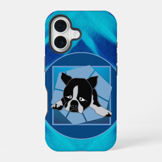Trauriger Welpe iPhone 16 Hülle (Rückseite)