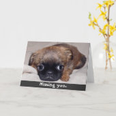 Trauriger Welpe! Vermisste Karte! Karte (Gelbe Blume)