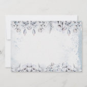 Trauriger Winter-Geburtsankündigungskarte Einladung (Rückseite)