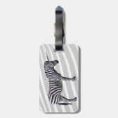 Trauriger Zebra-Einhorn-Gepäckanhänger Gepäckanhänger (Rückseite vertikal)