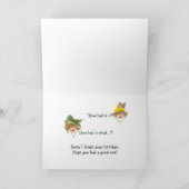 Traurigerweise Erinnerung an verspätete Geburtstag Karte (Innenseite)