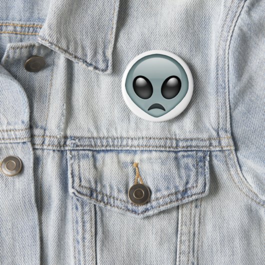 Trauriges alien Emoji Button (Beispiel)