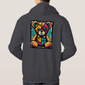Trauriges Bärchen Hoodie (Rückseite)