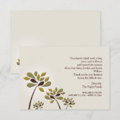 Trauriges Beileid danken Ihnen zu kardieren Dankeskarte (Vorne/Hinten)