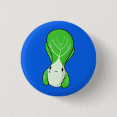 Trauriges Bok Choy Button (Vorderseite)