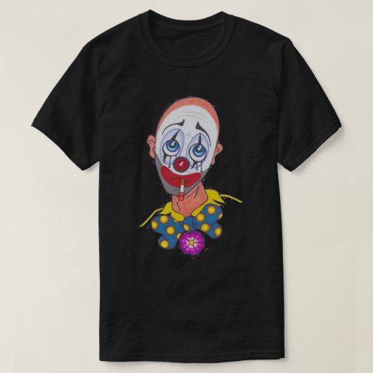 Trauriges Clown-Shirt T-Shirt (Design vorne)