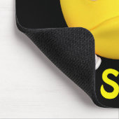 Trauriges Emoji Emoticon-Cartoon-Gesicht Mousepad (Ecke)