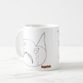 Trauriges Gesicht Kaffeetasse (Vorderseite Links)