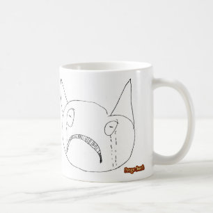 Trauriges Gesicht Kaffeetasse