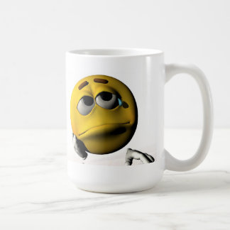 Trauriges Gesicht Kaffeetasse