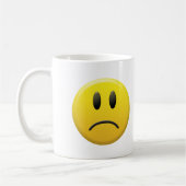 Trauriges Gesicht Kaffeetasse (Links)