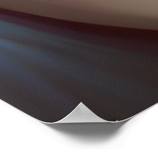 Trauriges Gesicht mit blauen Tränen AI generierte  Poster (Ecke)