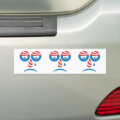 Trauriges Gesicht Obama 2012 Autoaufkleber (Auf Auto)