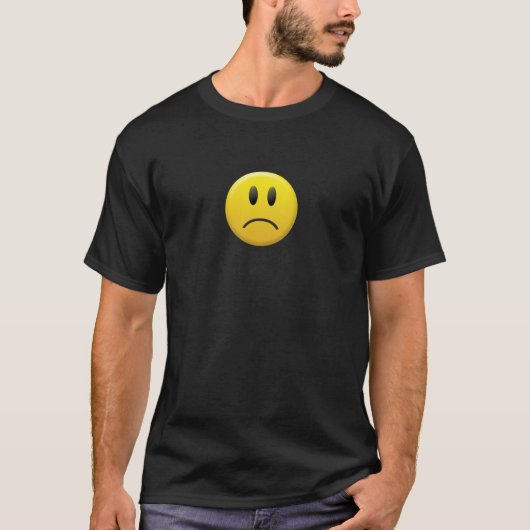 Trauriges Gesicht T-Shirt (Vorderseite)
