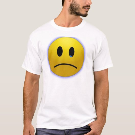 trauriges Gesicht T-Shirt (Vorderseite)