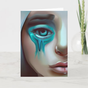 Trauriges Gesicht, Unterstützung für einen Freund Karte